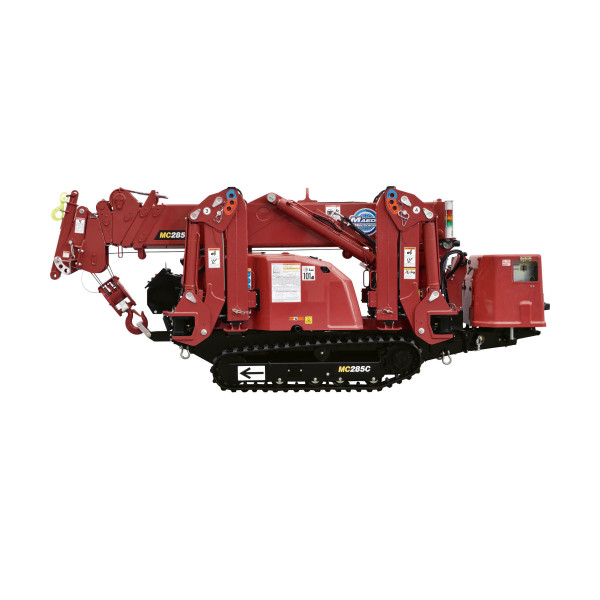 Mietkran Maeda MC285 in Transportstellung