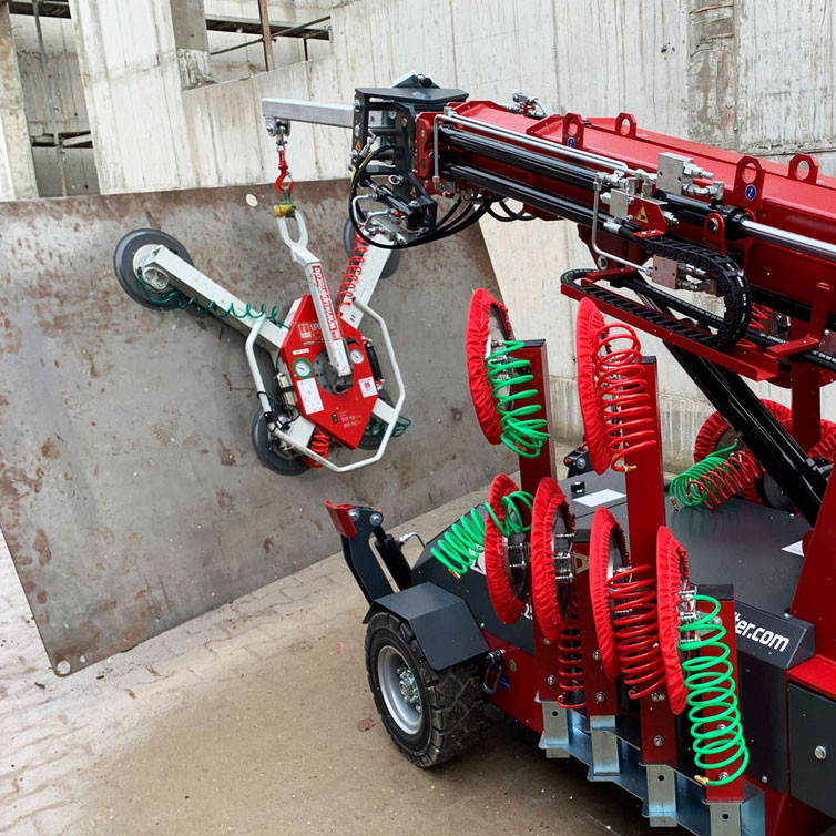 Uplifter Glassauger montiert am Glassworker Glashebelift