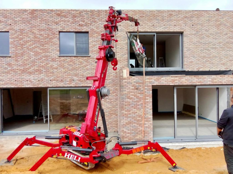 Minikran SPT Verglasung Vakuumsauger Glasscheibe